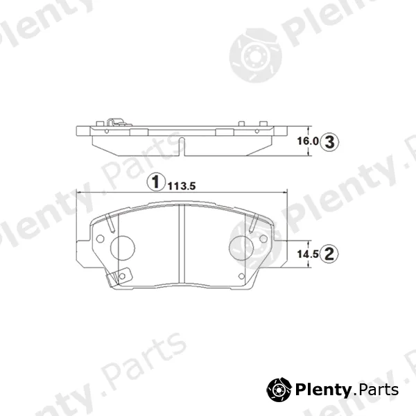 CTR GK1391 — Brake Pad Set, disc brake