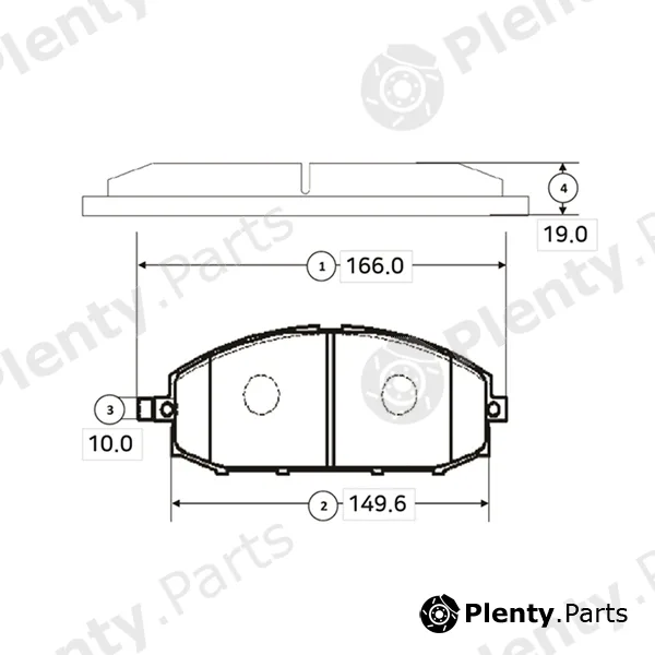 CTR GK0829 — Brake Pad Set, disc brake