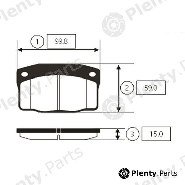 CTR GK0431 — Brake Pad Set, disc brake