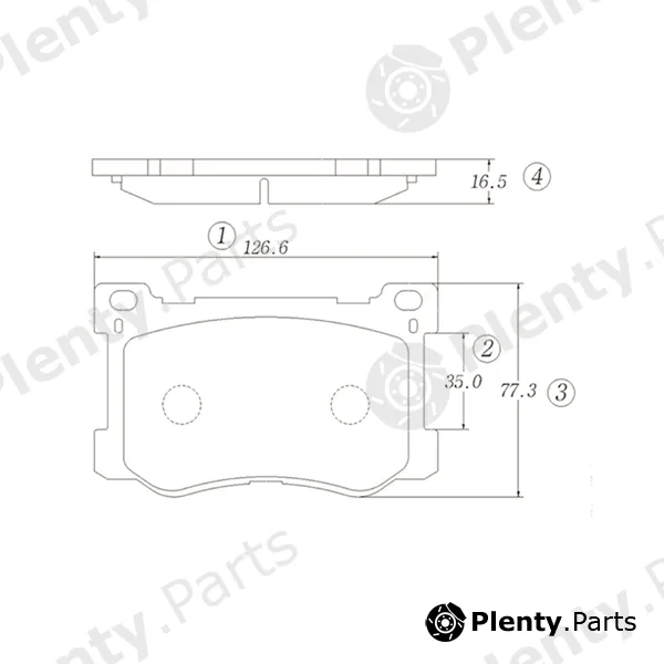 CTR GK1348 — Brake Pad Set, disc brake