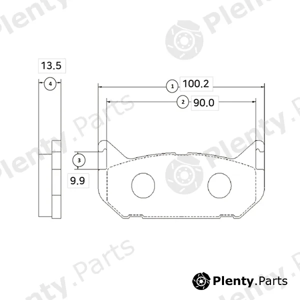 CTR GK0652 — Brake Pad Set, disc brake
