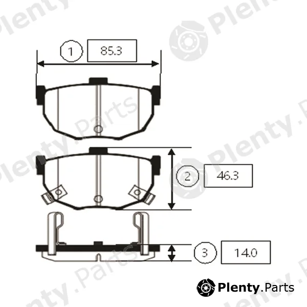 CTR GK0475 — Brake Pad Set, disc brake