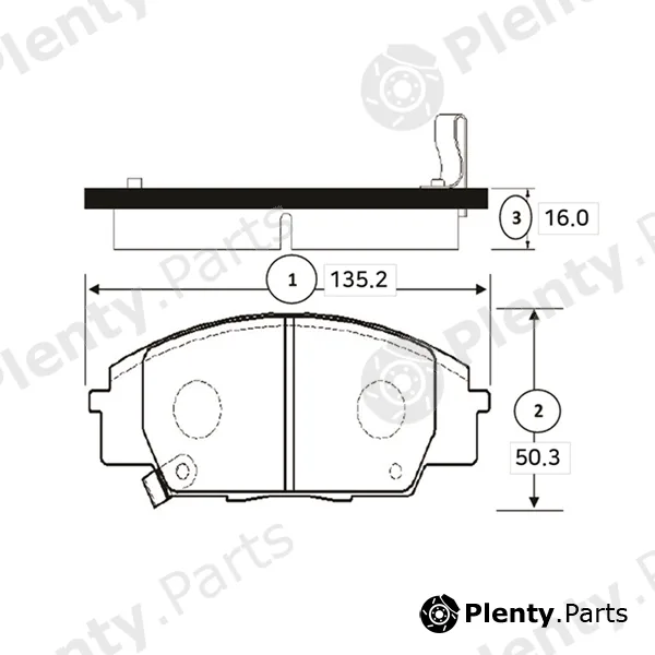 CTR GK0331 — Brake Pad Set, disc brake