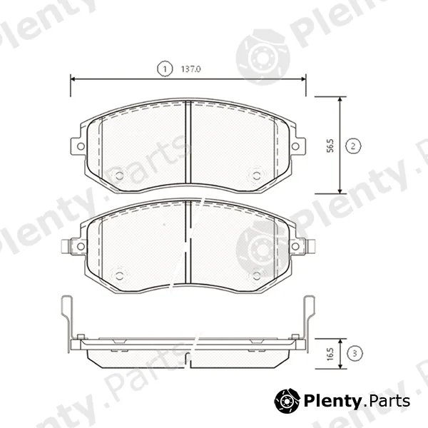 CTR GK0991 — Brake Pad Set, disc brake