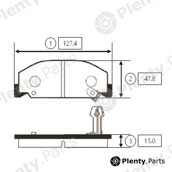 CTR GK0356 — Brake Pad Set, disc brake