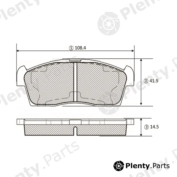 CTR GK1449 — Brake Pad Set, disc brake