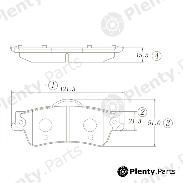 CTR GK0315 — Brake Pad Set, disc brake