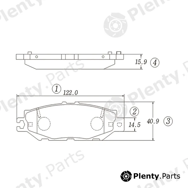CTR GK1038 — Brake Pad Set, disc brake