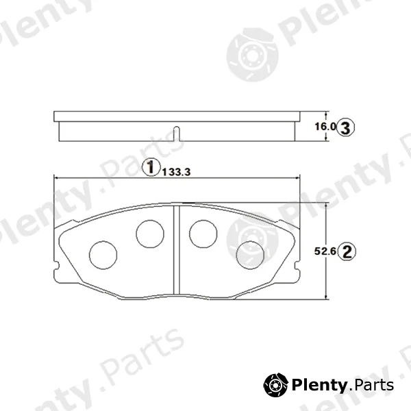 CTR GK1124 — Brake Pad Set, disc brake