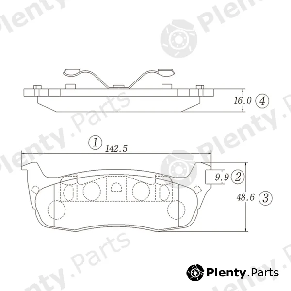CTR GK0151 — Brake Pad Set, disc brake