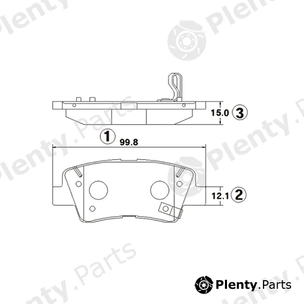 CTR GK1378 — Brake Pad Set, disc brake