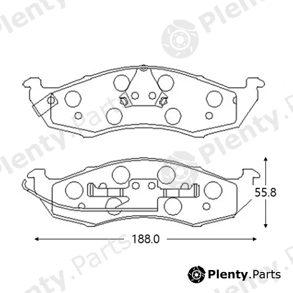 CTR GK0720 — Brake Pad Set, disc brake