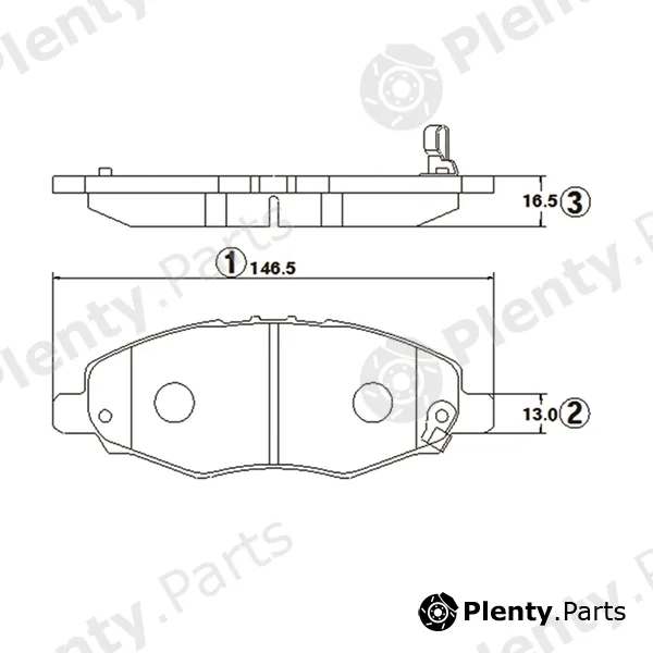 CTR GK1079 — Brake Pad Set, disc brake