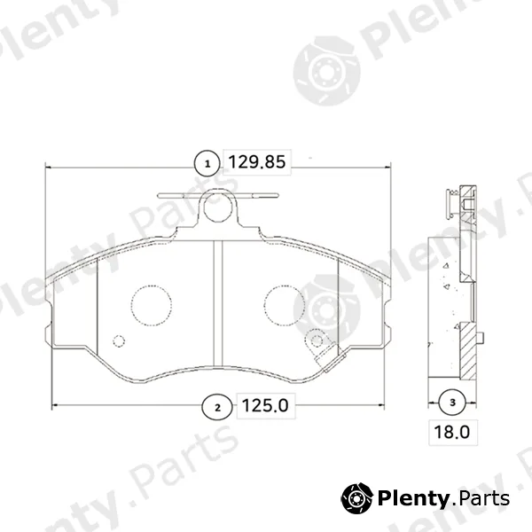 CTR GK0473 — Brake Pad Set, disc brake