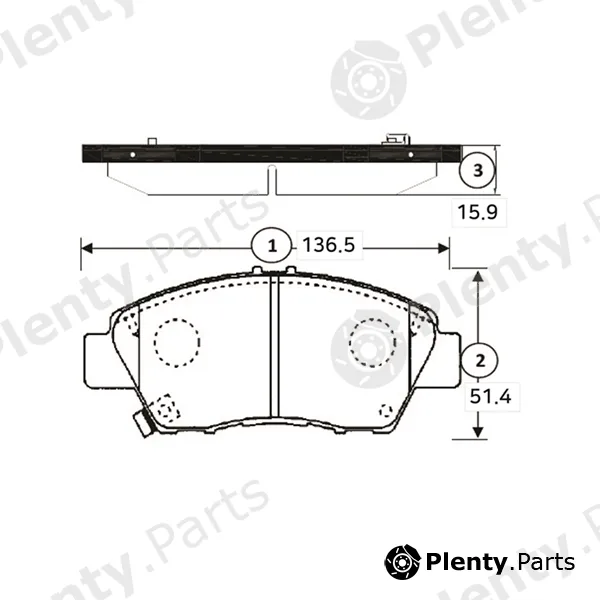 CTR GK1345 — Brake Pad Set, disc brake