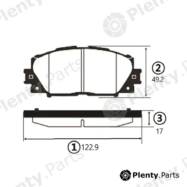 CTR GK1081 — Brake Pad Set, disc brake