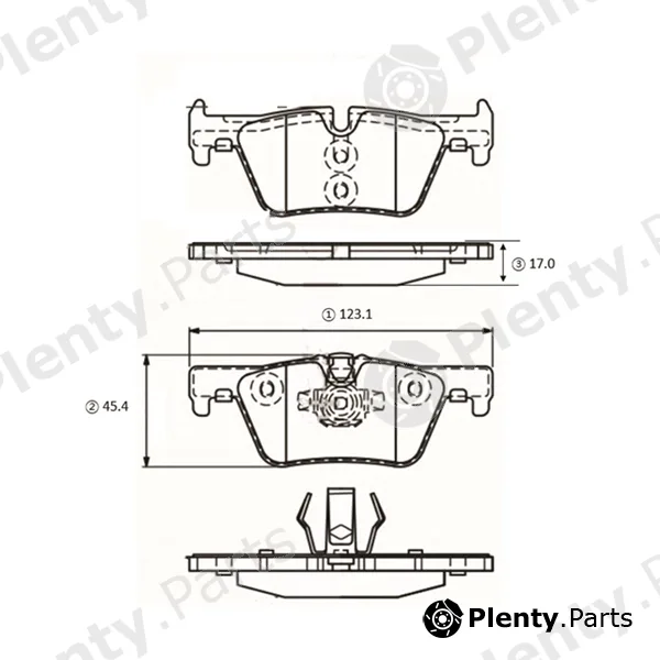 CTR GK1466 — Brake Pad Set, disc brake