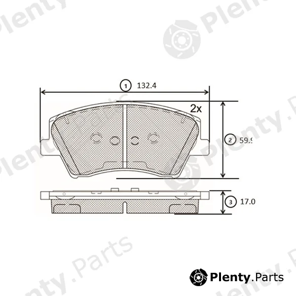 CTR GK1379 — Brake Pad Set, disc brake