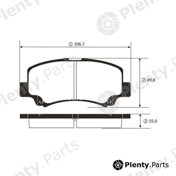 CTR GK1456 — Brake Pad Set, disc brake
