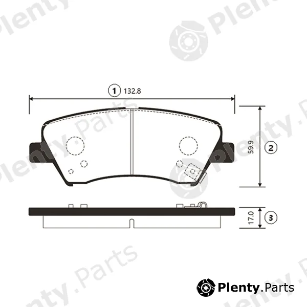 CTR GK0498 — Brake Pad Set, disc brake