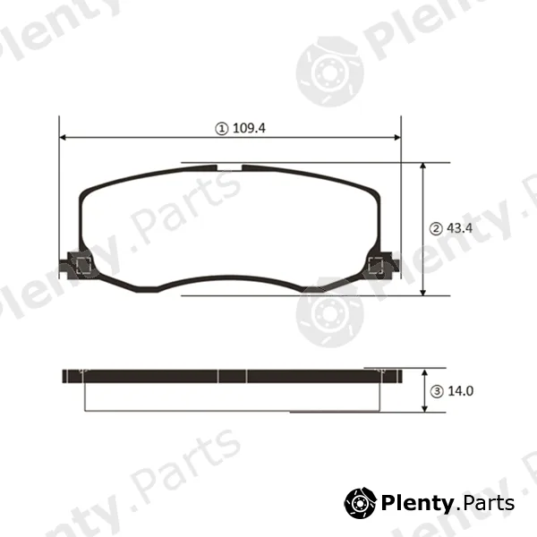 CTR GK1455 — Brake Pad Set, disc brake