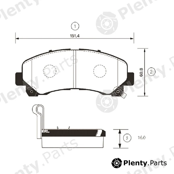 CTR GK0405 — Brake Pad Set, disc brake
