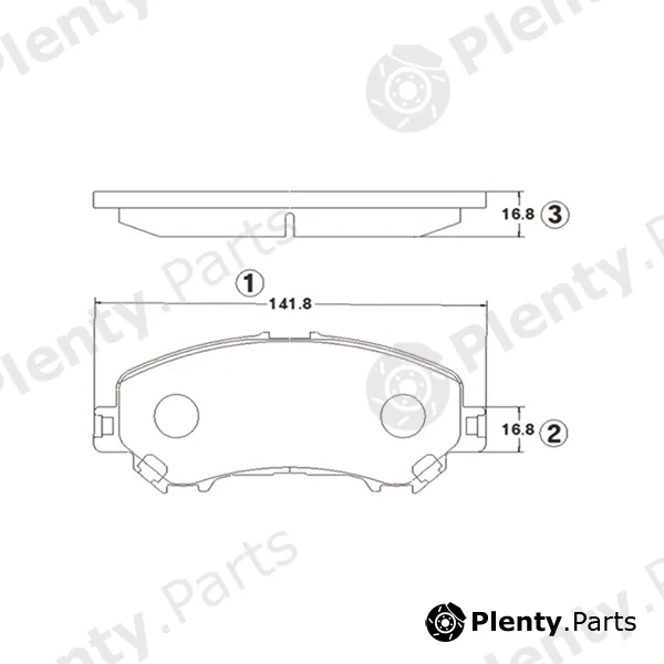 CTR GK1423 — Brake Pad Set, disc brake