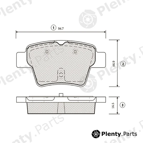 CTR GK0902 — Brake Pad Set, disc brake