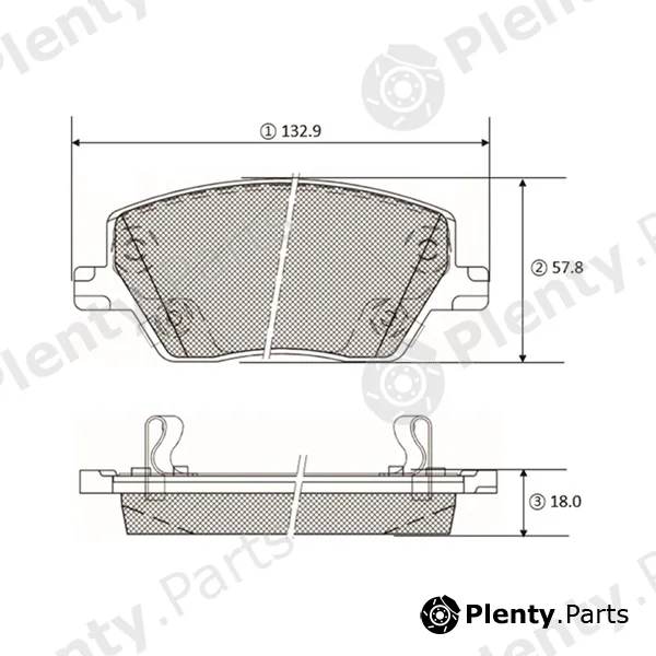 CTR GK1442 — Brake Pad Set, disc brake