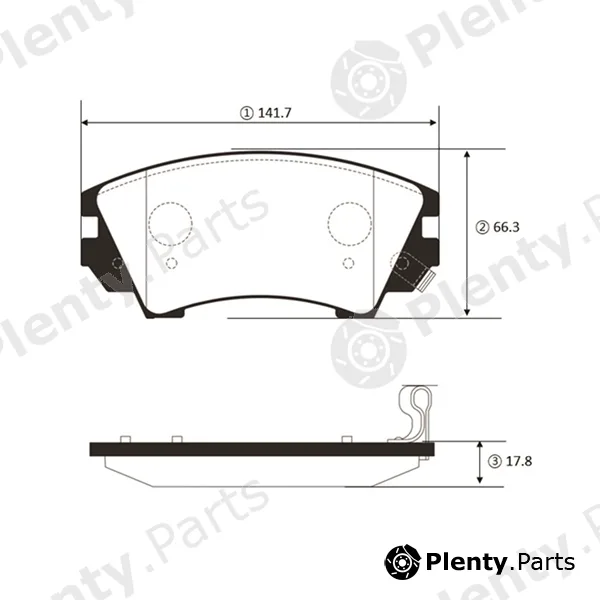 CTR GK1439 — Brake Pad Set, disc brake