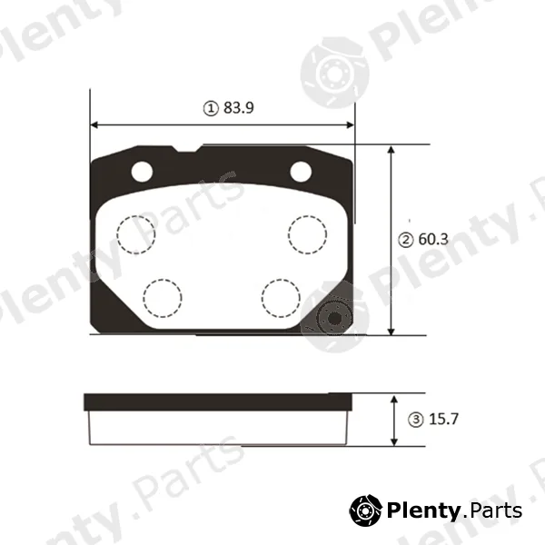 CTR GK1445 — Brake Pad Set, disc brake