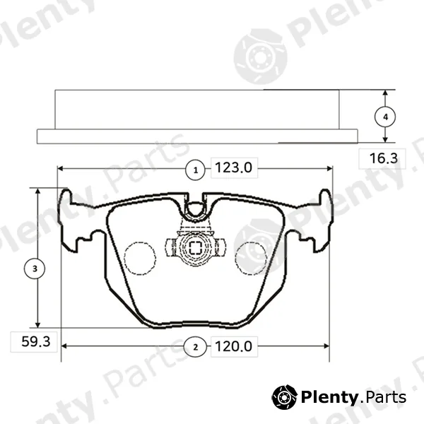 CTR GK0007 — Brake Pad Set, disc brake