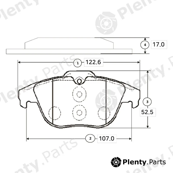 CTR GK0084 — Brake Pad Set, disc brake