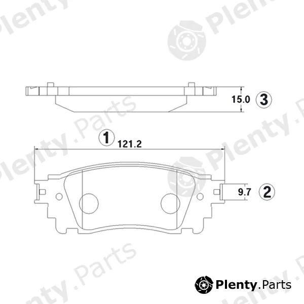 CTR GK1429 — Brake Pad Set, disc brake