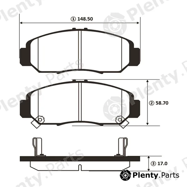 CTR GK0377 — Brake Pad Set, disc brake