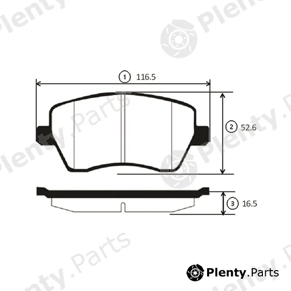 CTR GK0841 — Brake Pad Set, disc brake