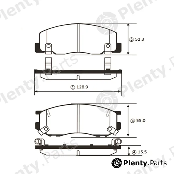 CTR GK1041 — Brake Pad Set, disc brake
