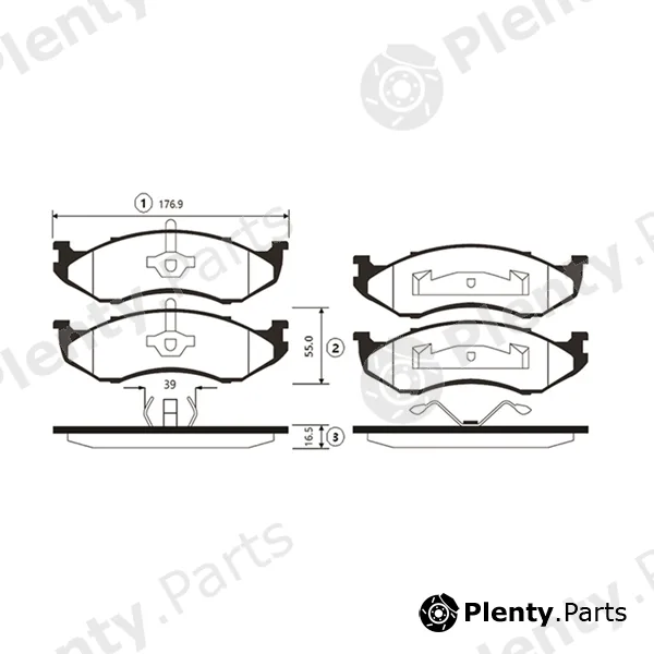 CTR GK0518 — Brake Pad Set, disc brake