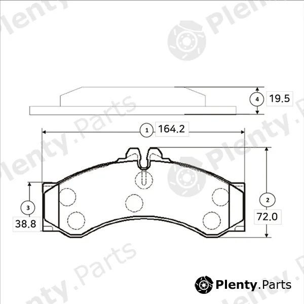 CTR GK0056 — Brake Pad Set, disc brake