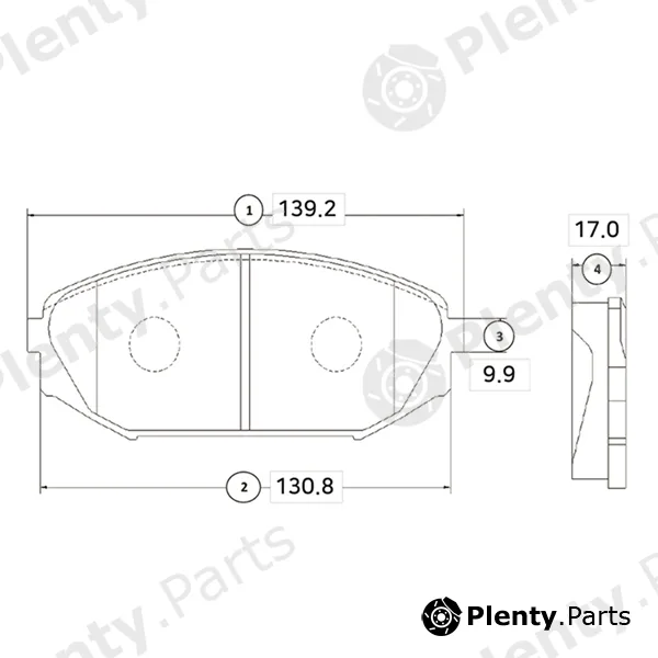 CTR GK0330 — Brake Pad Set, disc brake