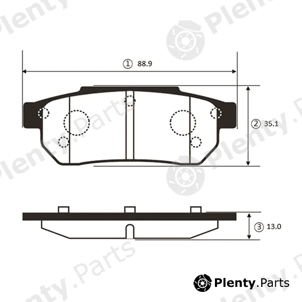 CTR GK0334 — Brake Pad Set, disc brake