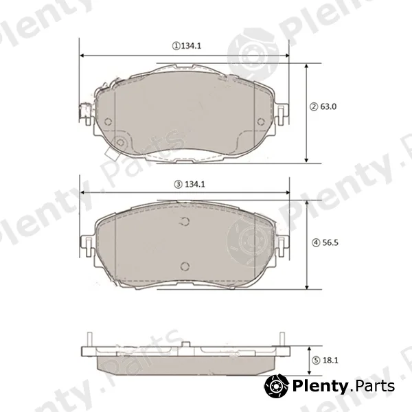 CTR GK1457 — Brake Pad Set, disc brake