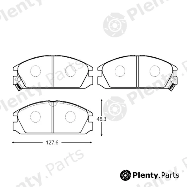 CTR GK0323 — Brake Pad Set, disc brake
