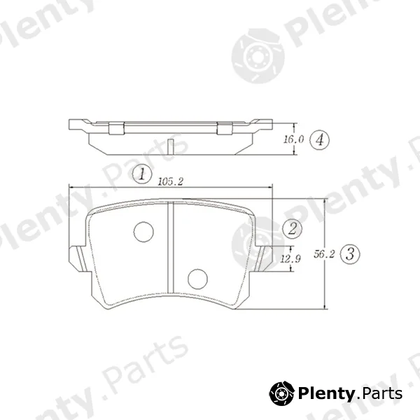 CTR GK1471 — Brake Pad Set, disc brake