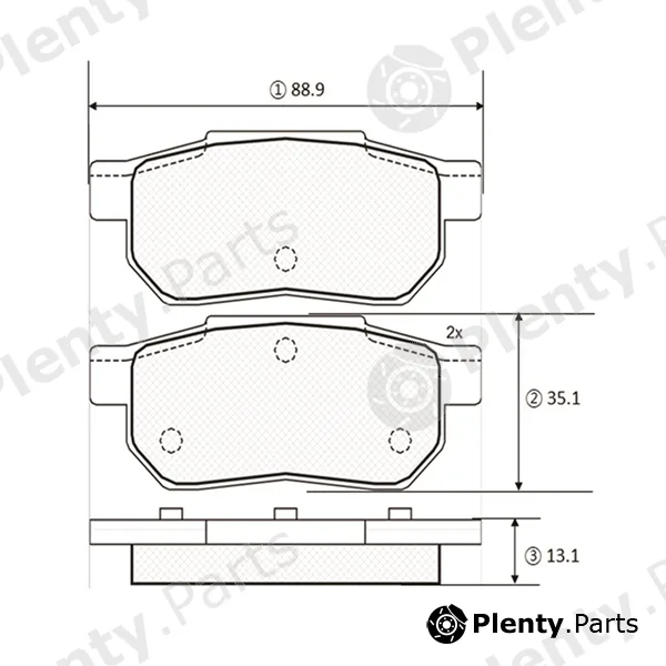 CTR GK0370 — Brake Pad Set, disc brake