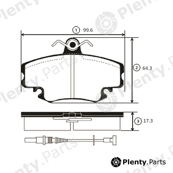 CTR GK0925 — Brake Pad Set, disc brake