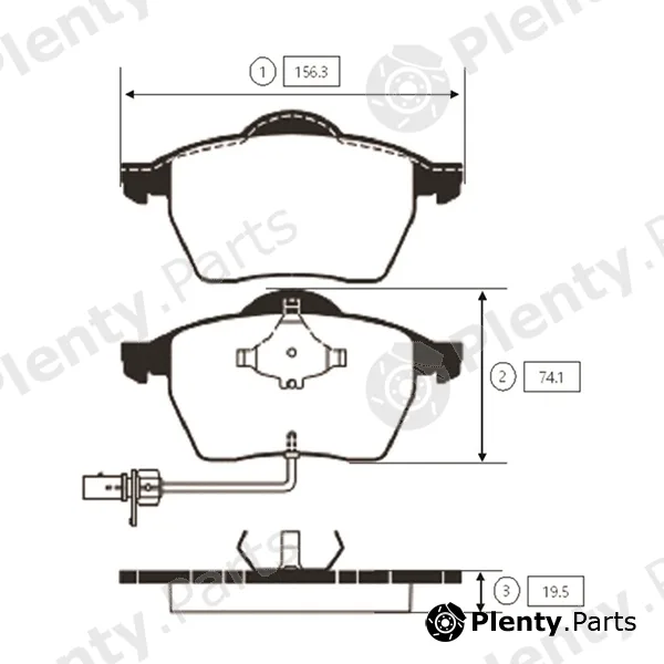 CTR GK1255 — Brake Pad Set, disc brake