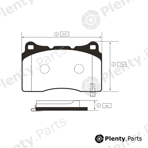 CTR GK0597 — Brake Pad Set, disc brake