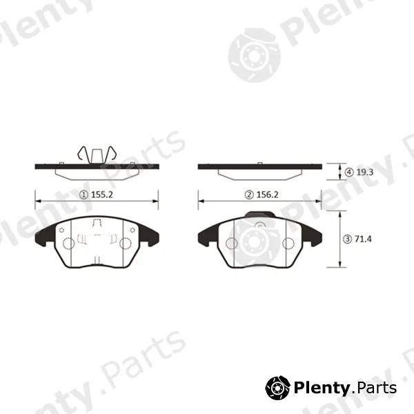 CTR GK1463 — Brake Pad Set, disc brake