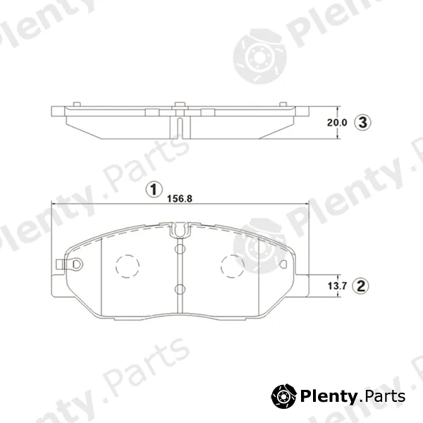 CTR GK1404 — Brake Pad Set, disc brake